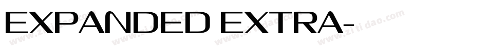 Expanded Extra字体转换